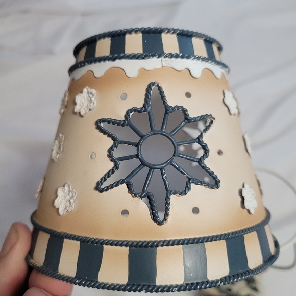 Home Interiors Snowman Metal Tea Light Lamp Holiday Winter Decor - Picture 5 of 12